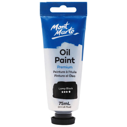 M.M. Oil Paint 75ml - Lamp Black