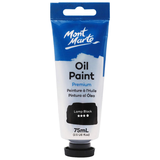 M.M. Oil Paint 75ml - Lamp Black