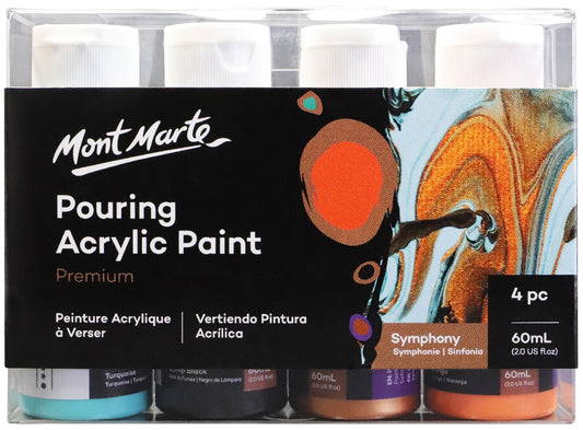 M.M. Pouring Acrylic 60ml 4pc - Symphony