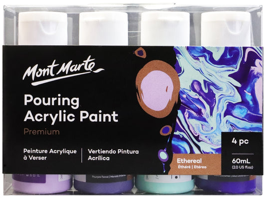 M.M. Pouring Acrylic 60ml 4pc - Ethereal