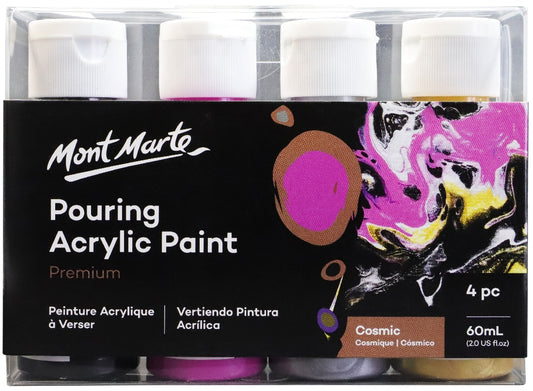 M.M. Pouring Acrylic 60ml 4pc - Cosmic