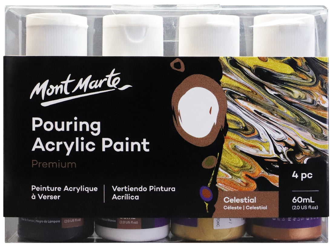 M.M. Pouring Acrylic 60ml 4pc - Celestial