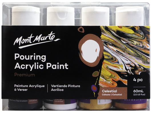 M.M. Pouring Acrylic 60ml 4pc - Celestial