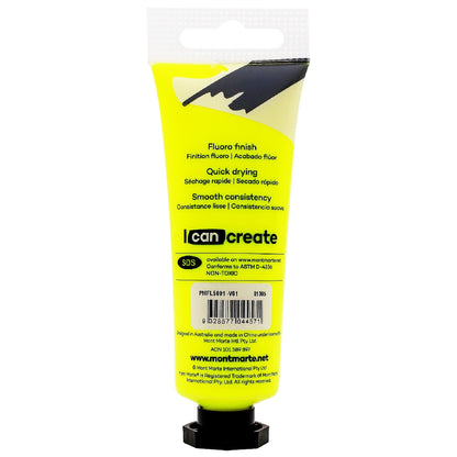 M.M. Fluoro Acrylic Paint 50ml - Yellow