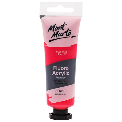 M.M. Fluoro Acrylic Paint 50ml - Magenta