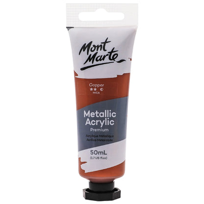 M.M. Metallic Acrylic Paint 50ml - Copper