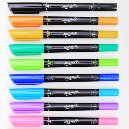 M.M. Dual Fine Tip Alcohol Art Markers 12pc