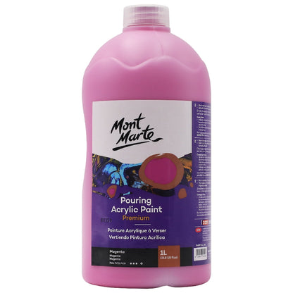 M.M. Pouring Acrylic 1L - Magenta