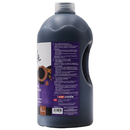 M.M. Pouring Acrylic 1L - Lamp Black