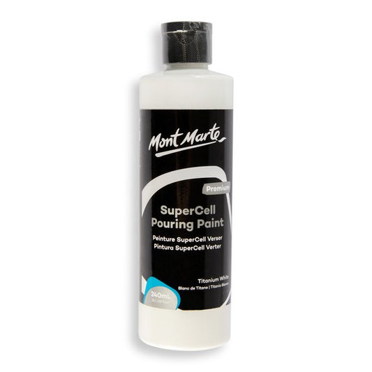 M.M. Supercell Pouring Paint 240ml - White