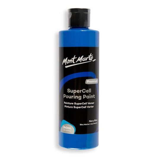 M.M. Supercell Pouring Paint 240ml - Navy Blue