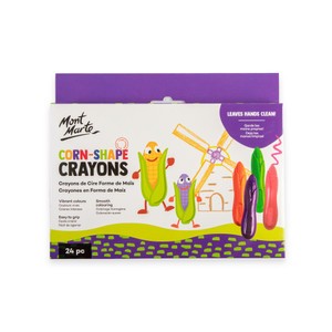 M.M. Corn-Shape Crayons 24pc