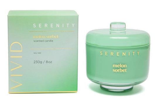 Serenity Vivid Candle 230g Melon Sorbet