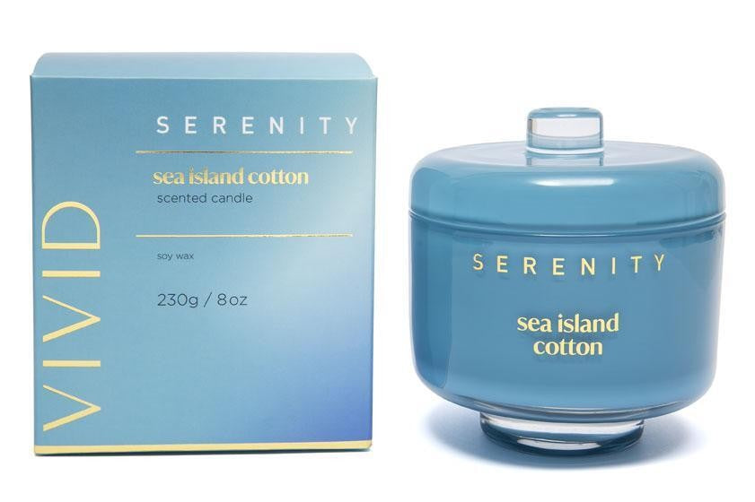 Serenity Vivid Candle 230g Sea Island Cotton