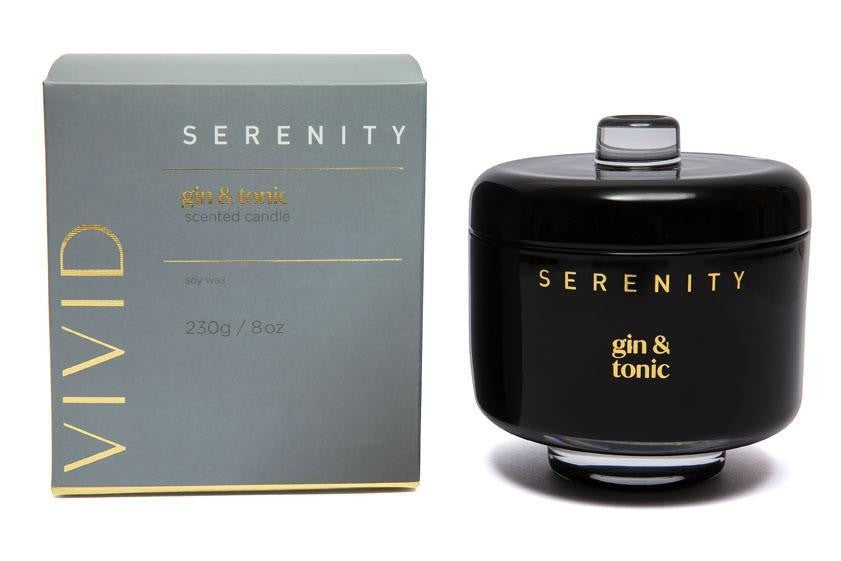 Serenity Home Vivid 230g Candle - Gin & Tonic
