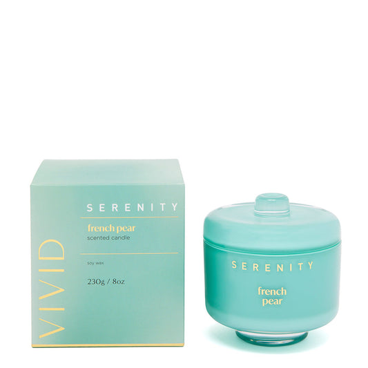 Serenity Home Vivid 8oz Candle - French Pear