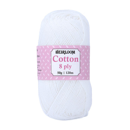 Heirloom Cotton 8ply SNOW