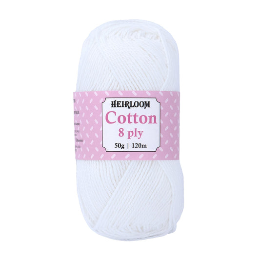 Heirloom Cotton 8ply SNOW