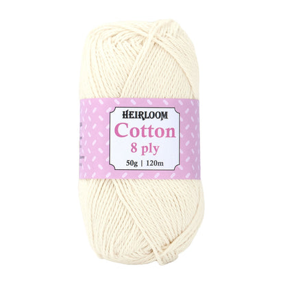 Heirloom Cotton 8ply PARCHMENT