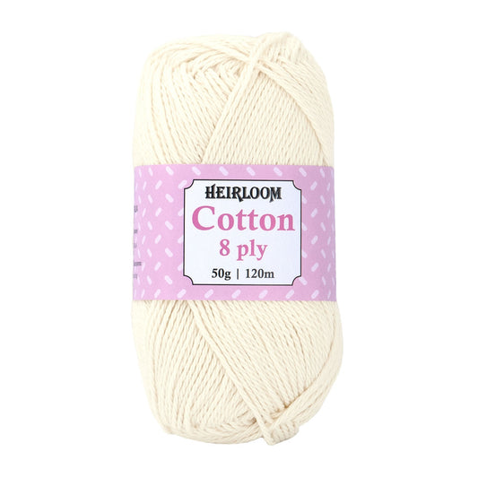 Heirloom Cotton 8ply PARCHMENT