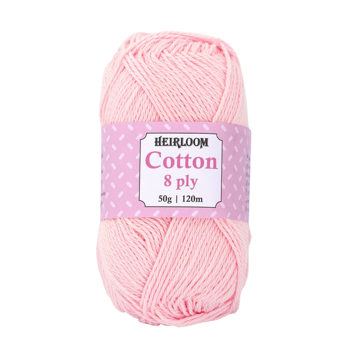 Heirloom Cotton 8ply PINK ROSE