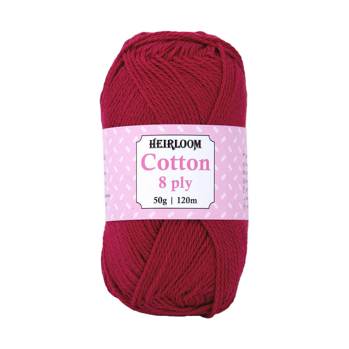 Heirloom Cotton 8ply RUBY
