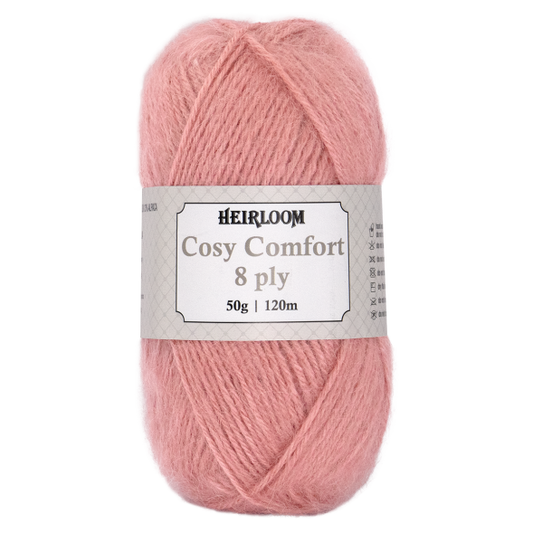 Cosy Comfort 8ply 50g Venetian Pink