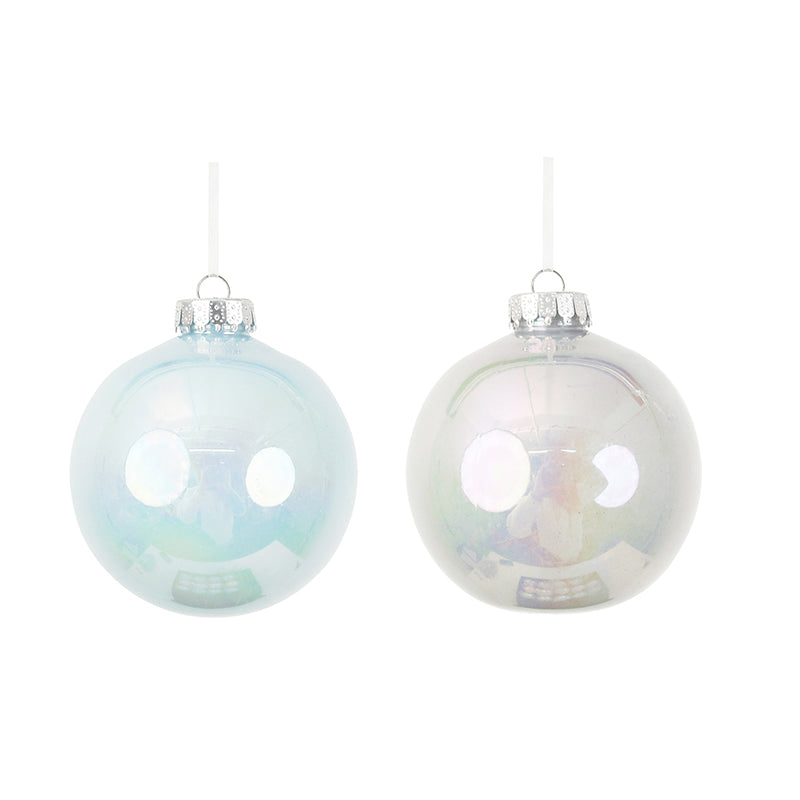 2A 10cm Pearl Finish Balls Mint Blue