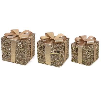 S3 Led Light Up Champagne Gift Box 15cm 20cm 25cm-2Xaa Battery