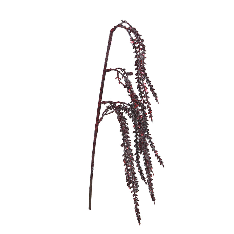 72cm Plum Pink Glitter Stem