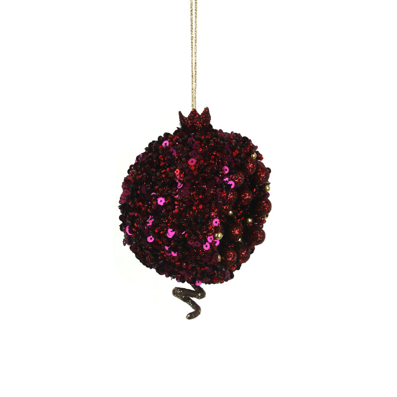 9X10cm Beaded Plum Pomegranate
