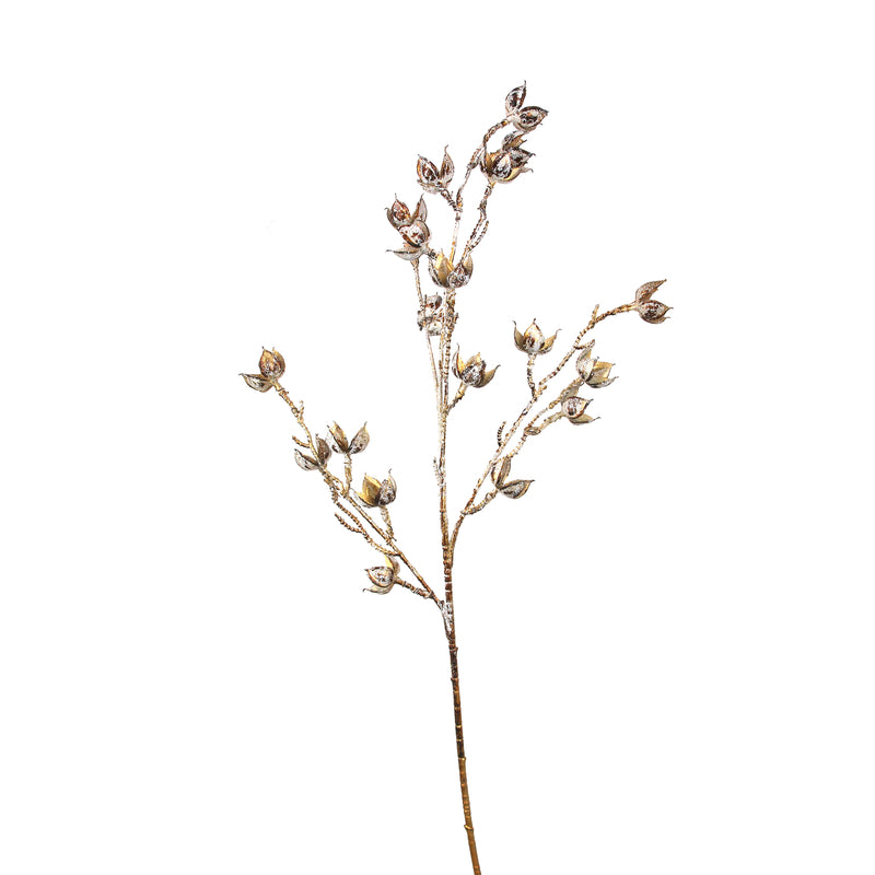 91cm Gold Cotton Stem W/Ice Details