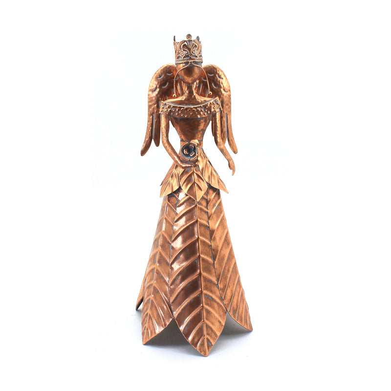 68cm Metal Antique Rose Gold Angel