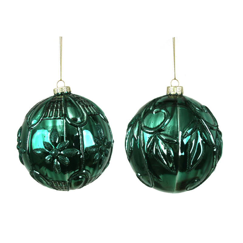 2A 12cm Emerald Green Glass Balls