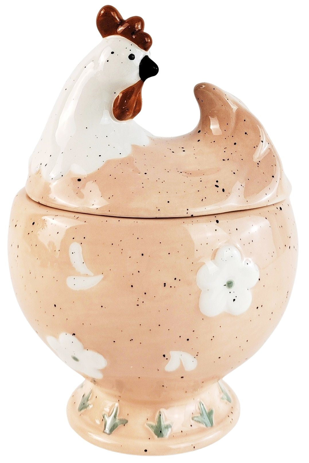 Country Chicken Canister Pink 14cm