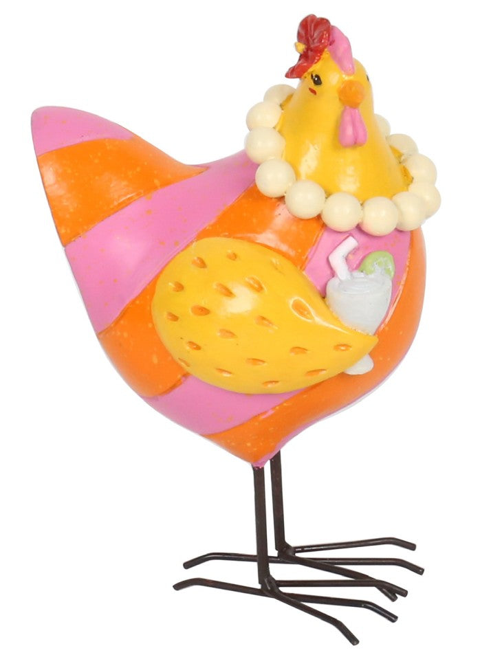 Resin Chicken - Pearl If you like Pina cluckadas