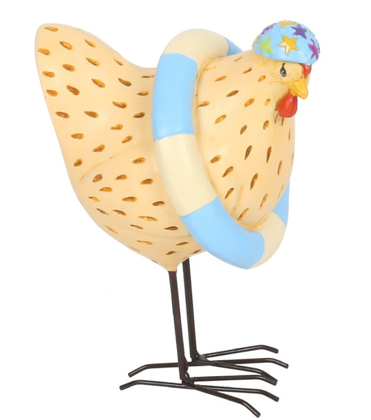 Resin Chicken - Mabel  Winner Winner chicken Swimmer