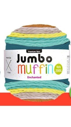 Muffin Yarn 8ply 200g Enchanted