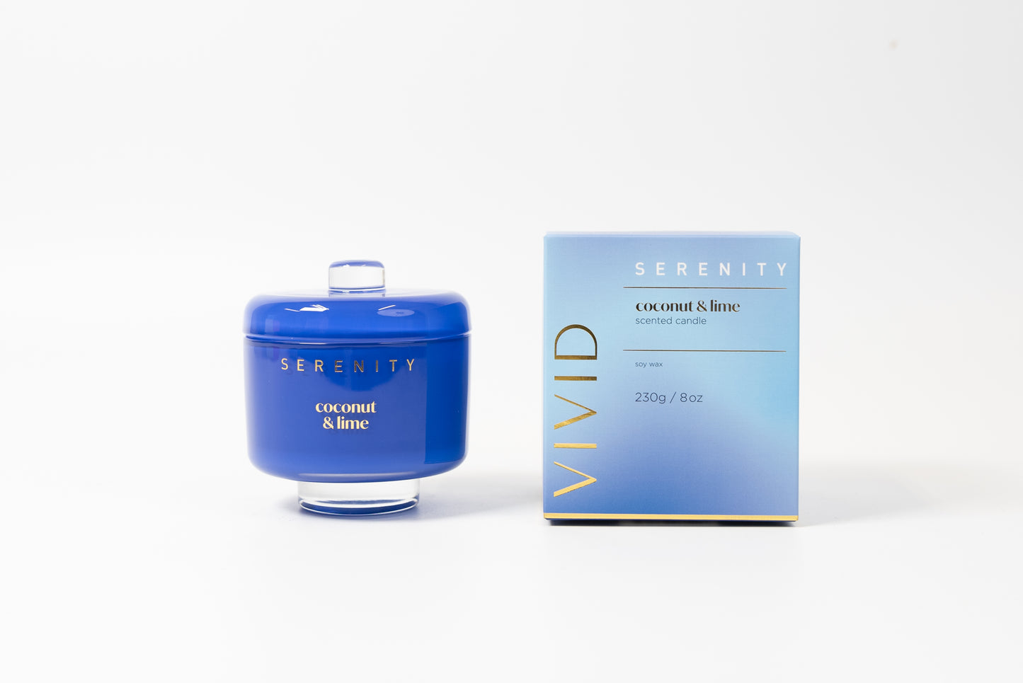 Serenity Vivid Candle 230g Coconut and Lime