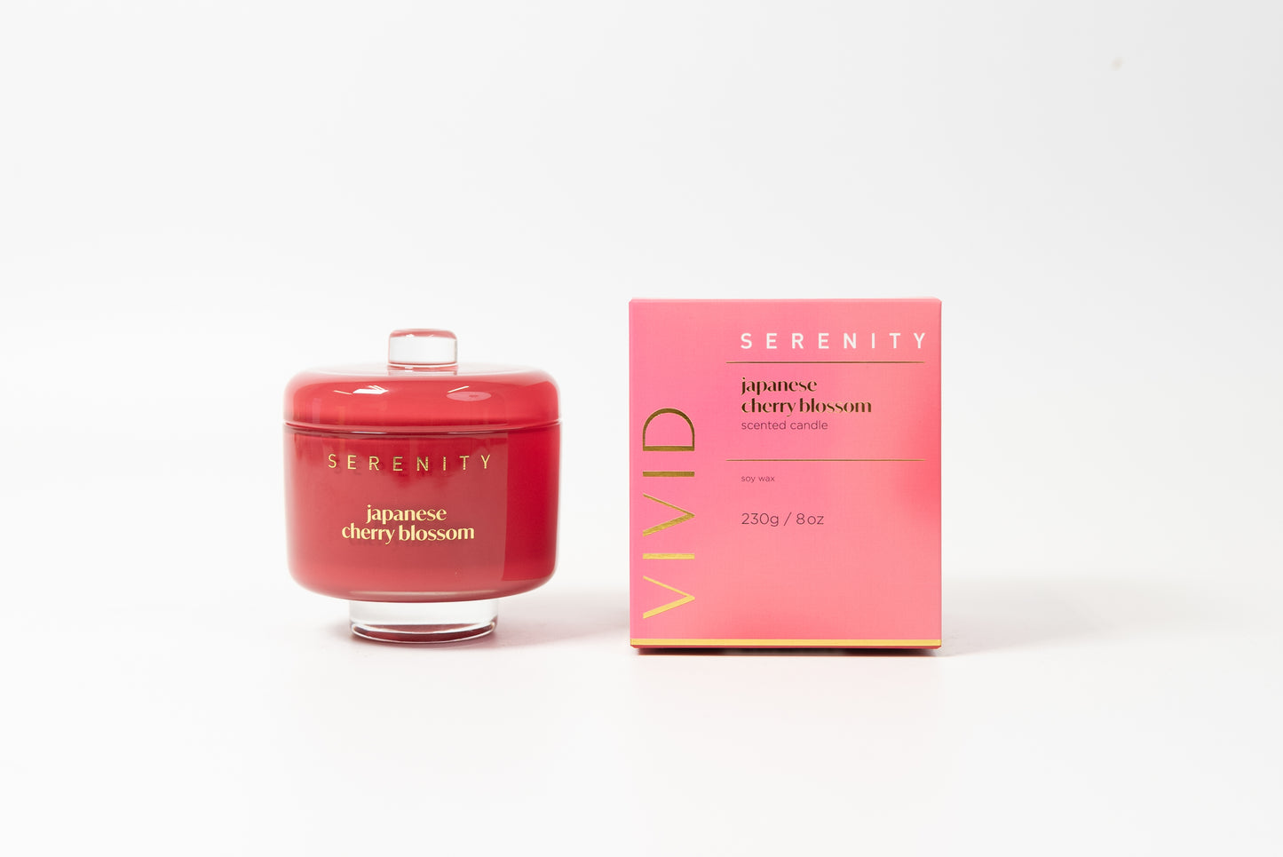 Serenity Vivid Candle 230g Japanese Cherry Blossom