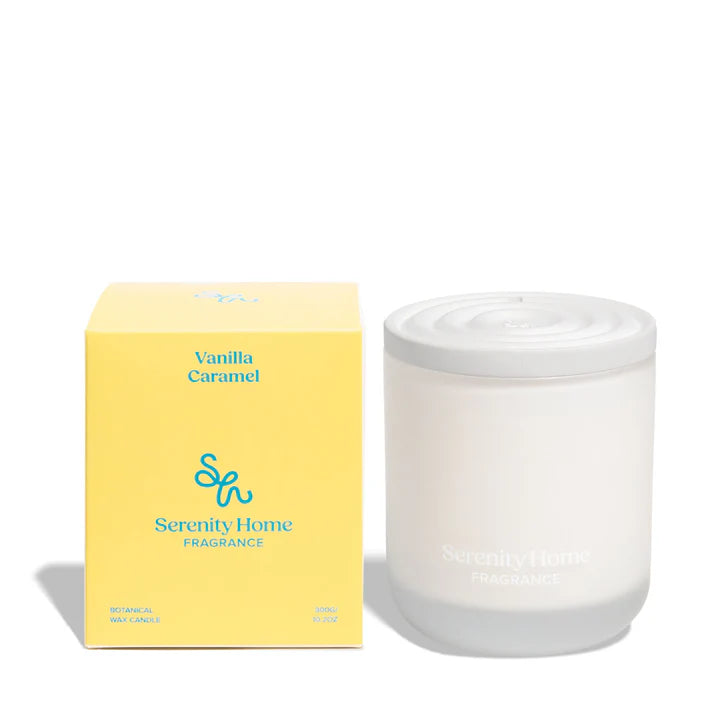 Serenity Home Candle 300g Vanilla Caramel