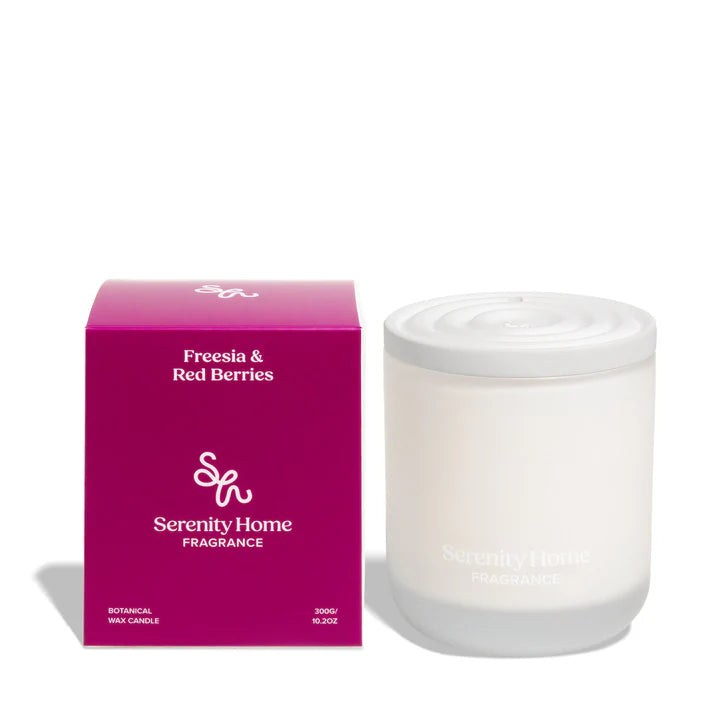 Serenity Home Candle 300g Freesia & Red Berries