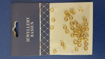 Jump Ring 4mm Gold 40pcs