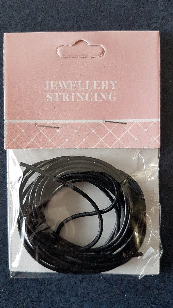 Genuine Leather Cord 1.5mm Black 2m
