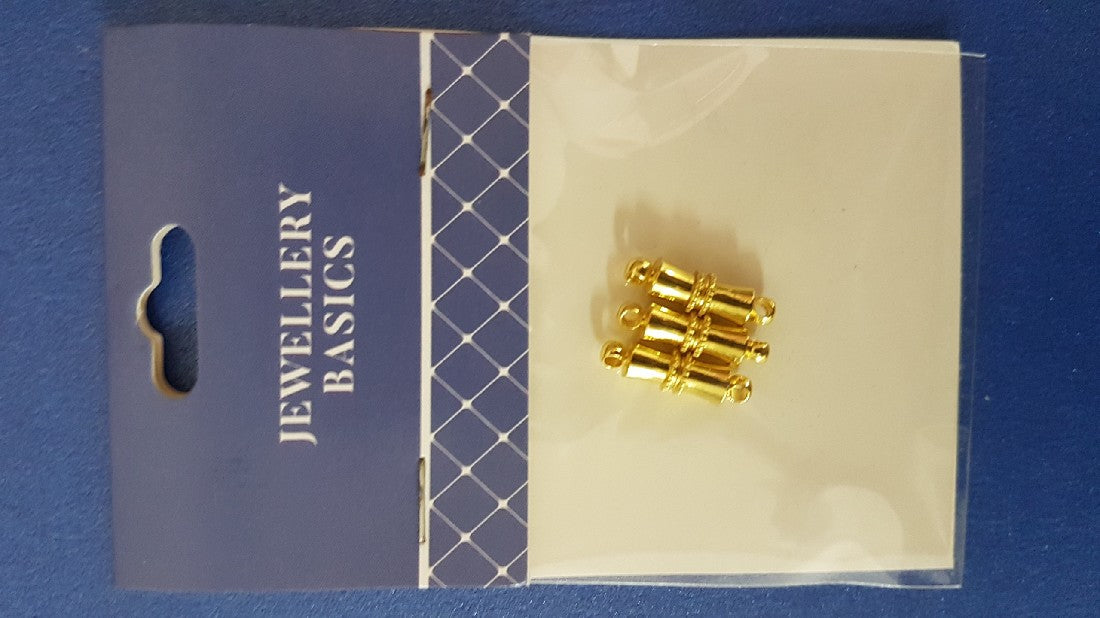 Clasp Magnetic Oblong Gold 3sets
