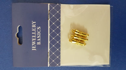 Clasp Magnetic Oblong Gold 3sets