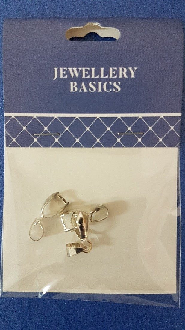 Pendant Bale 20mm 3pcs Bright Silver