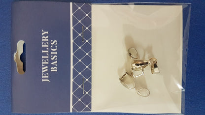 Pendant Bale 20mm 3pcs Bright Silver