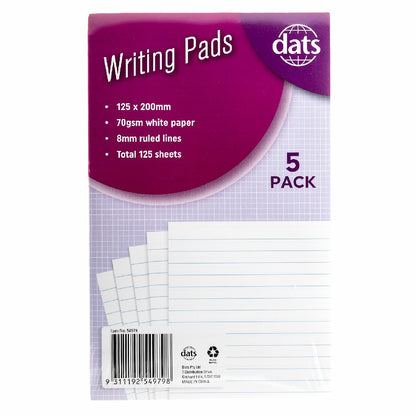 Writing Pads 5 Pack