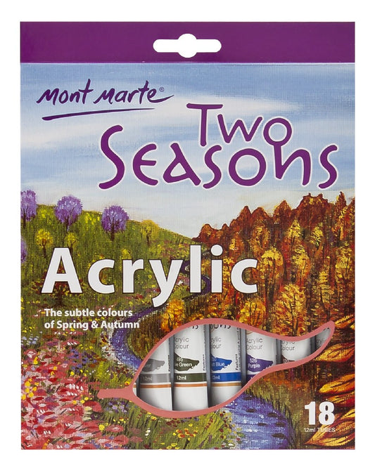 M.M. TWO SEASONS ACRYLIC 18PCE 12ML